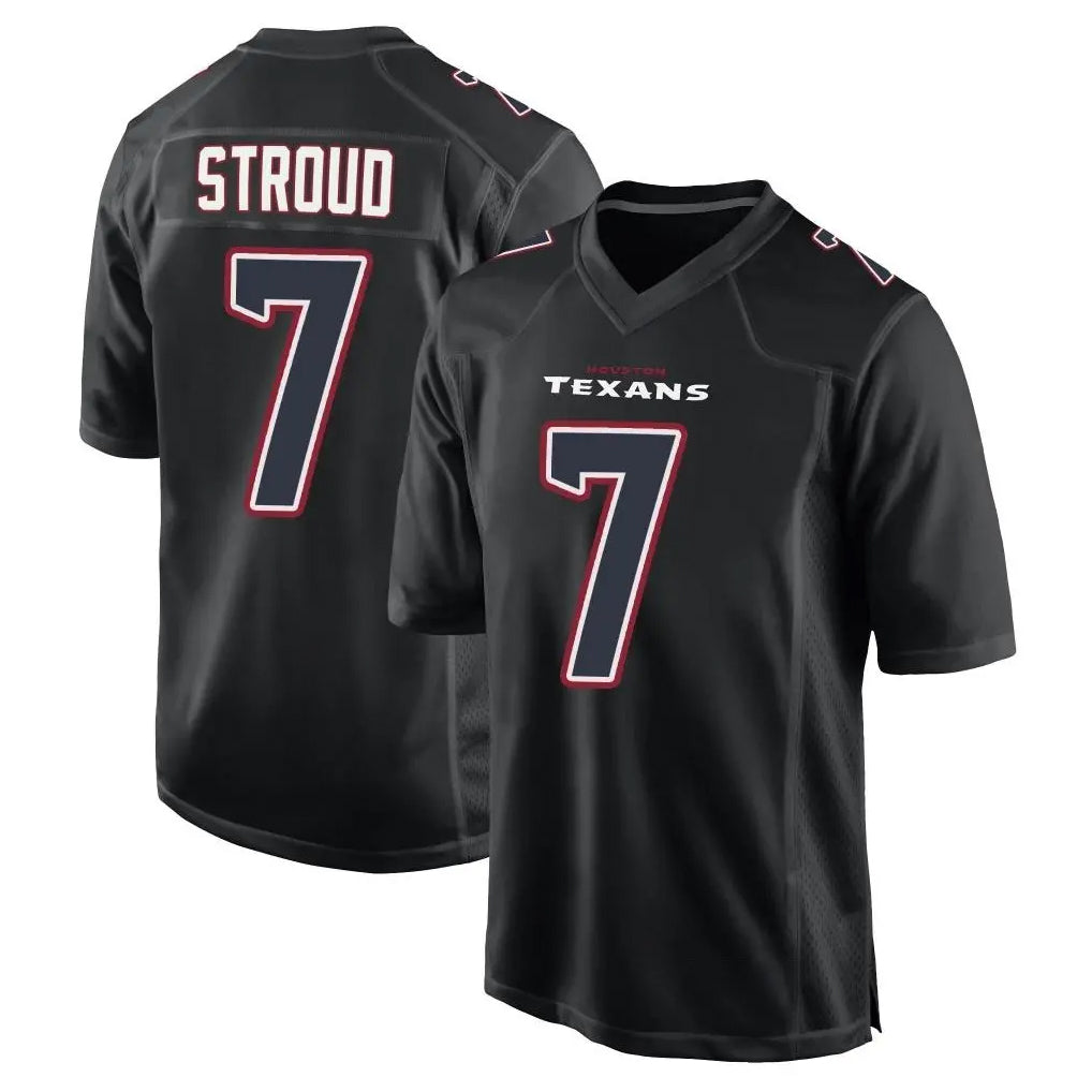 H.Texans #7 CJ Stroud Player Black Fashion Home Game Odoa Stitched Jerseys