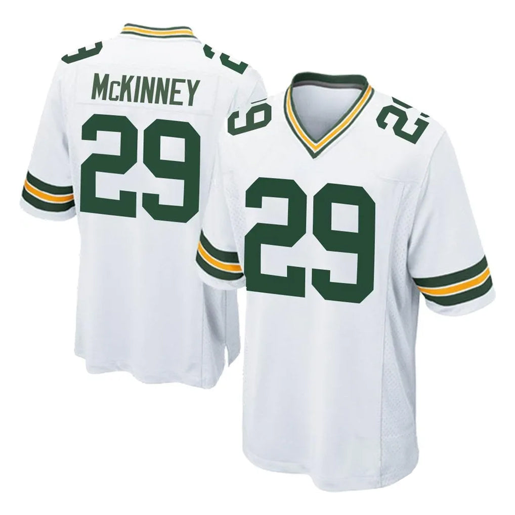 GB.Packers #29 Xavier McKinney Player White Home Game Odoa Stitched Jerseys