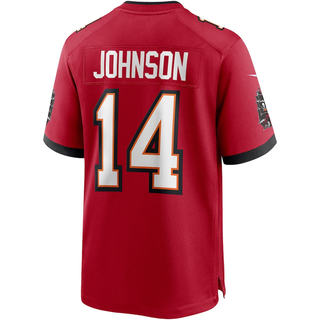 Odoa TB.Buccaneers #14 Brad Johnson Red Game Retired Player Jersey
