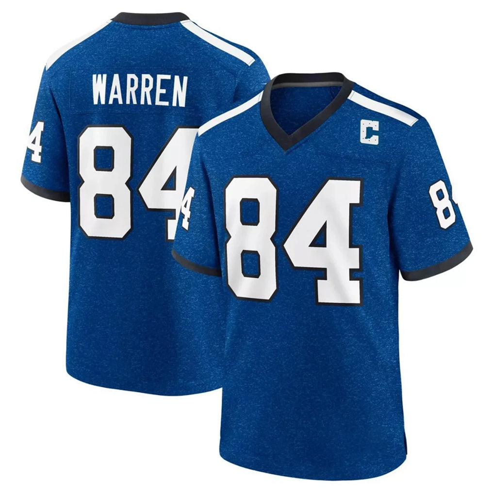 IN.Colts #84 Tyler Warren Player Royal Alternate Indiana Nights Home Game Odoa Stitched Jerseys