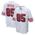 SF.49ers #85 George Kittle Player White Limited Home Game Odoa Stitched Jerseys
