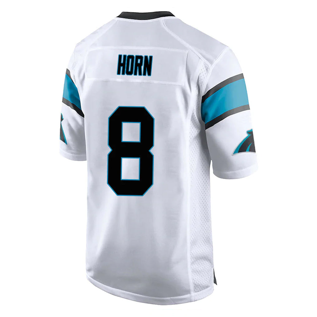 C.Panthers #8 Jaycee Horn Player White Game Odoa Stitched Jerseys
