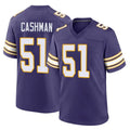 M.Vikings #51 Blake Cashman Player Purple Classic Home Game Odoa Stitched Jerseys