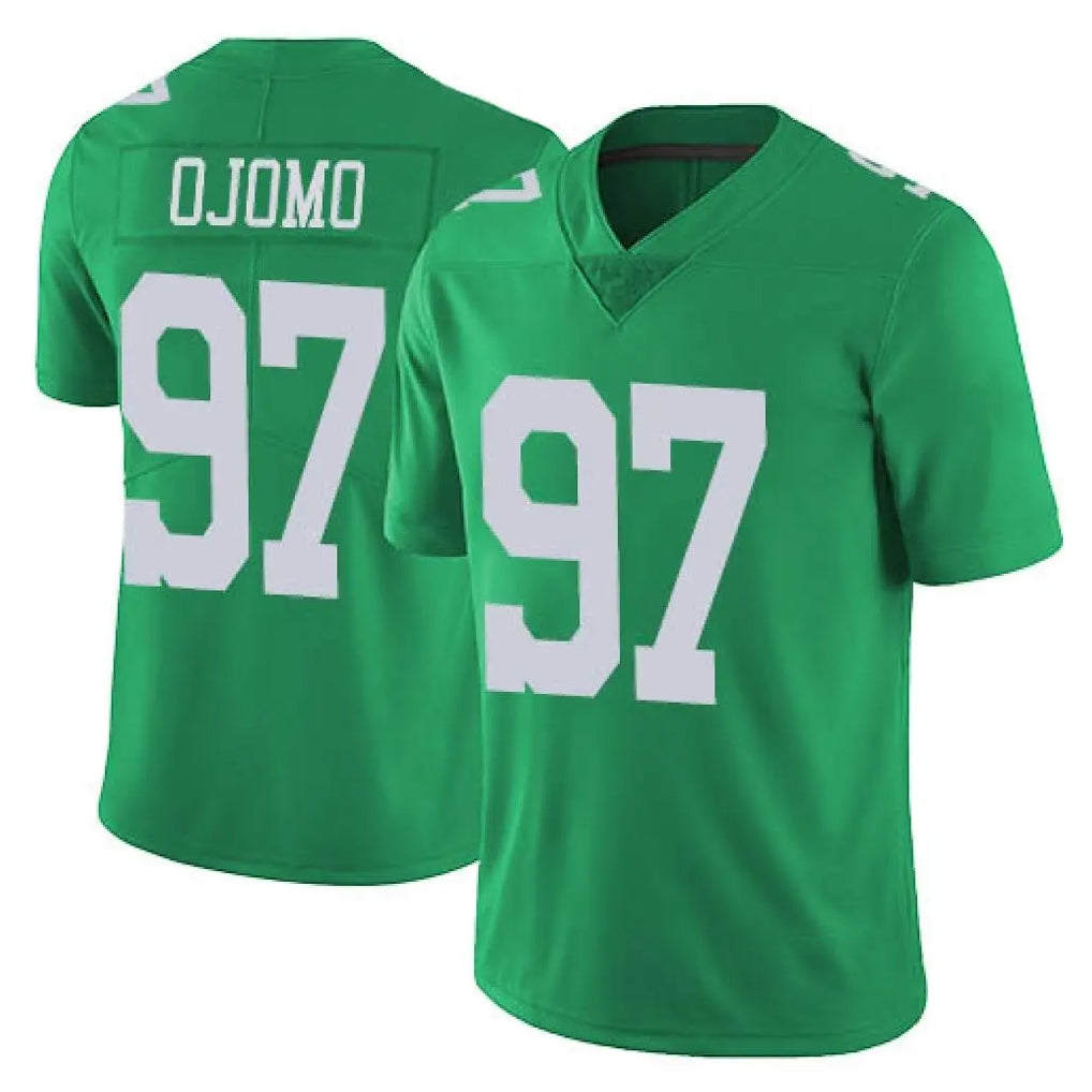 P.Eagles #97 Moro Ojomo Player Green Limited Vapor Untouchable Home Game Odoa Stitched Jerseys