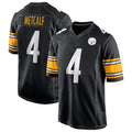 P.Steelers #4 DK Metcalf Player Black Home Game Odoa Stitched Jerseys