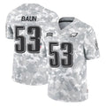 P.Eagles #53 Zack Baun Player Arctic Camo Salute to Service Limited Game Odoa Stitched Jerseys