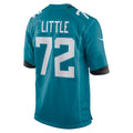 Odoa J.Jaguars #72 Walker Little Teal Game Jersey