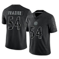 P.Steelers #54 Zach Frazier Player Black Reflective Limited Home Game Odoa Stitched Jerseys