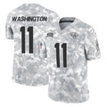 J.Jaguars #11 Parker Washington Player Arctic Camo Salute To Service Limited Game Odoa Stitched Jerseys