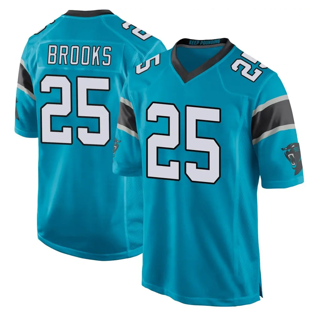 C.Panthers #25 Jonathon Brooks Player Blue Game Odoa Stitched Jerseys