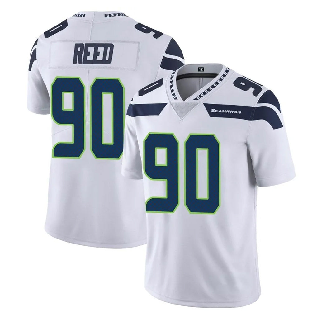 S.Seahawks #90 Jarran Reed Player White Limited Vapor Untouchable Home Game Odoa Stitched Jerseys