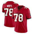 TB.Buccaneers #78 Tristan Wirfs Player Red Limited Vapor Home Game Odoa Stitched Jerseys