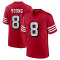 Odoa #8 Steve Young Player SF.49ers Scarlet Alternate Game Stitched Jerseys
