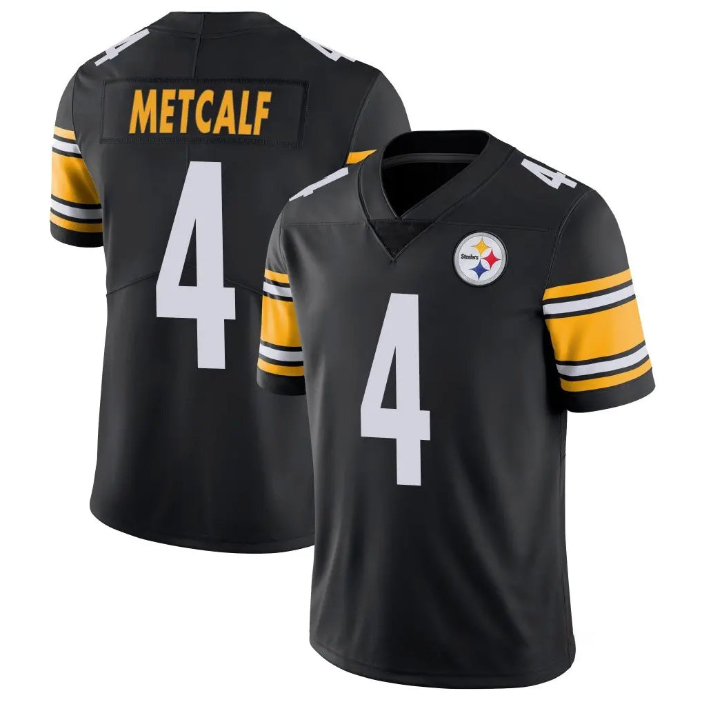 P.Steelers #4 DK Metcalf Player Black Limited Vapor Untouchable Home Game Odoa Stitched Jerseys