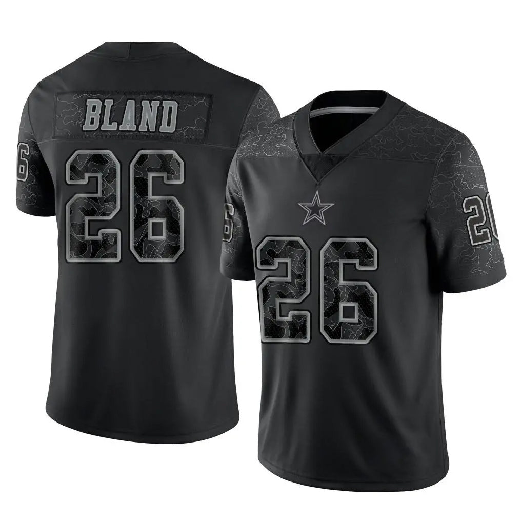 D.Cowboys #26 DaRon Bland Player Black Limited Reflective Home Game Odoa Stitched Jerseys