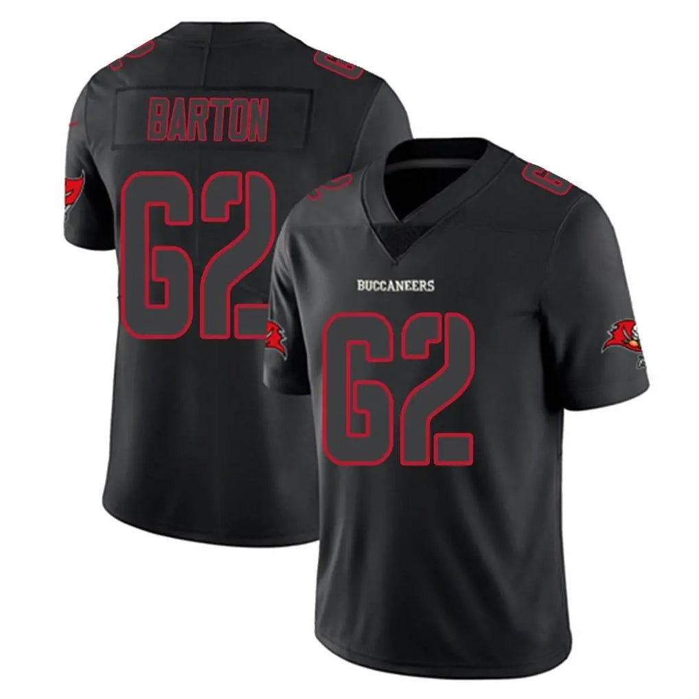 TB.Buccaneers #62 Graham Barton Player Black Impact Limited Home Game Odoa Stitched Jerseys