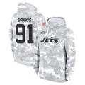 NY.Jets #91 Jowon Briggs Player Arctic Camo Salute to Service Pullover Hoodies Limited Game Odoa Stitched Jerseys