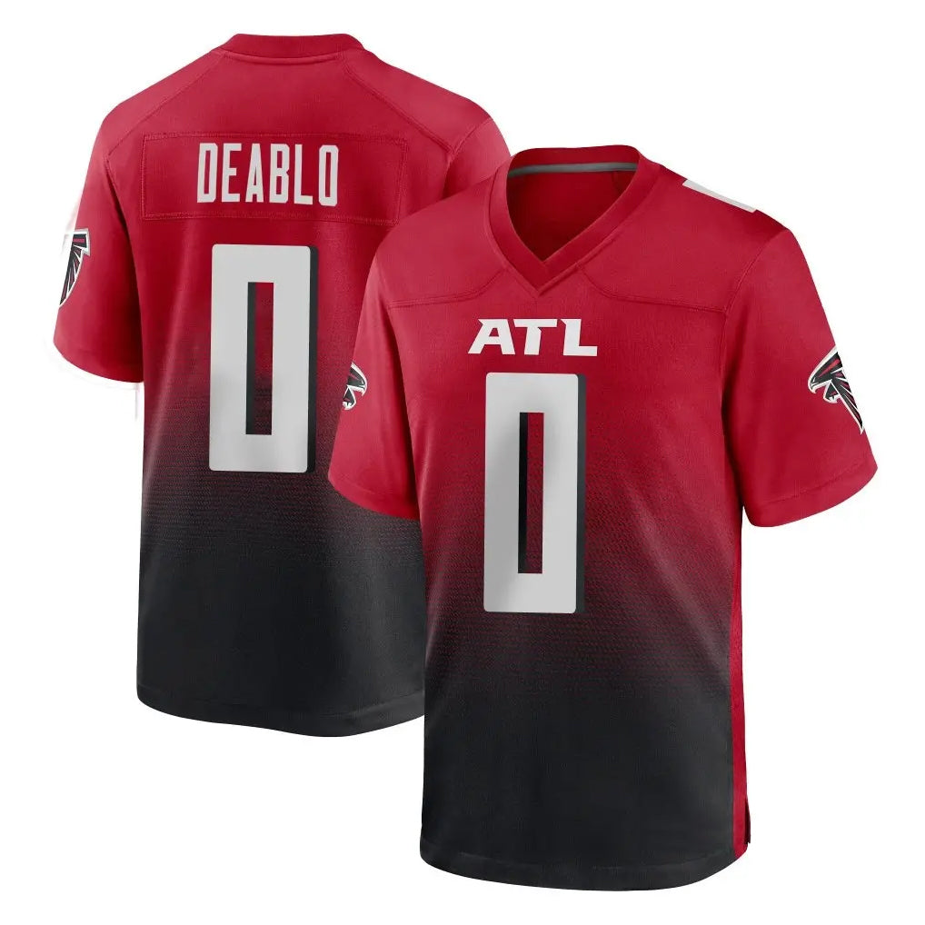 A.Falcons #0 Divine Deablo Player Red Home Game Odoa Stitched Jerseys