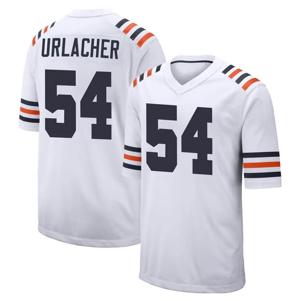 C.Bears #54 Brian Urlacher Player White Classic Home Game Odoa Stitched Jerseys