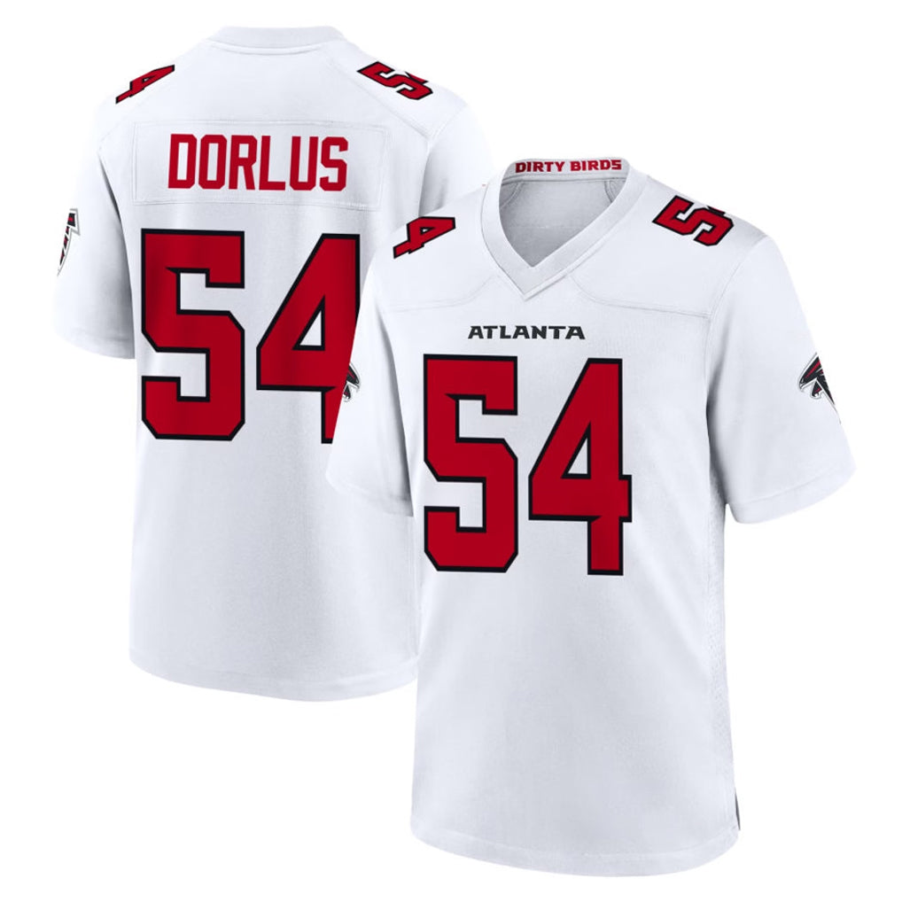 A.Falcons #54 Brandon Dorlus Player White Team Color Home Game Odoa Stitched Jerseys
