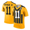 P.Steelers #11 Michael Pittman Jr. Player Gold Legend Limited 1933 Throwback Performance Home Game Odoa Stitched Jerseys