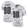 P.Eagles #98 Jalen Carter Player Arctic Camo Salute to Service Limited Game Odoa Stitched Jerseys