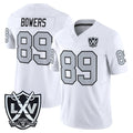 LV.Raiders #89 Brock Bowers Player White 2026 Vapor Limited Home Game Odoa Stitched Jerseys