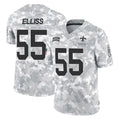 NO.Saints #55 Kaden Elliss Player Arctic Camo Salute To Service Limited Game Odoa Stitched Jerseys