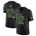S.Seahawks #12 12th Fan Player Black Impact Limited Home Game Odoa Stitched Jerseys