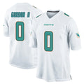 M.Dolphins #0 Ollie Gordon II Player White Home Game Odoa Stitched Jerseys