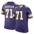 M.Vikings #71 Christian Darrisaw Player Purple Limited Classic Home Game Odoa Stitched Jerseys