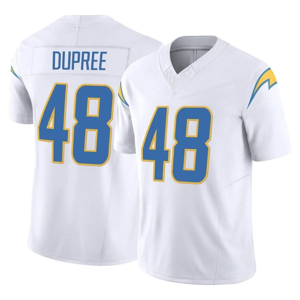 LA.Chargers #48 Bud Dupree Player White Limited Vapor F.U.S.E. Home Game Odoa Stitched Jerseys