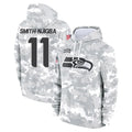 S.Seahawks #11 Jaxon Smith-Njigba Player Arctic Camo Limited Salute to Service Pullover Hoodies Game Odoa Stitched Jerseys