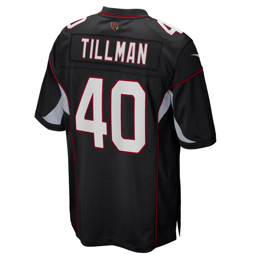 A.Cardinals #40 Pat Tillman Player Black Alternate Game Odoa Stitched Jerseys