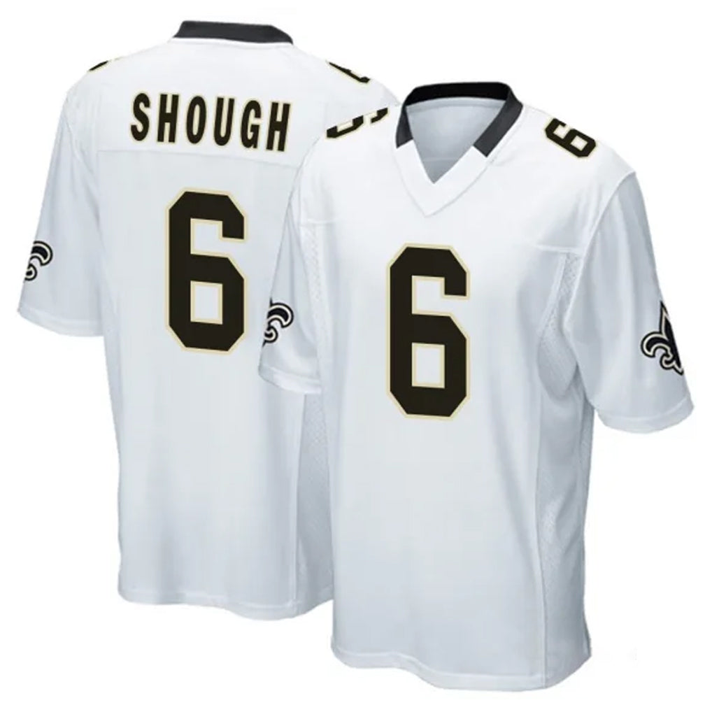 NO.Saints #6 Tyler Shough Player White Home Game Odoa Stitched Jerseys