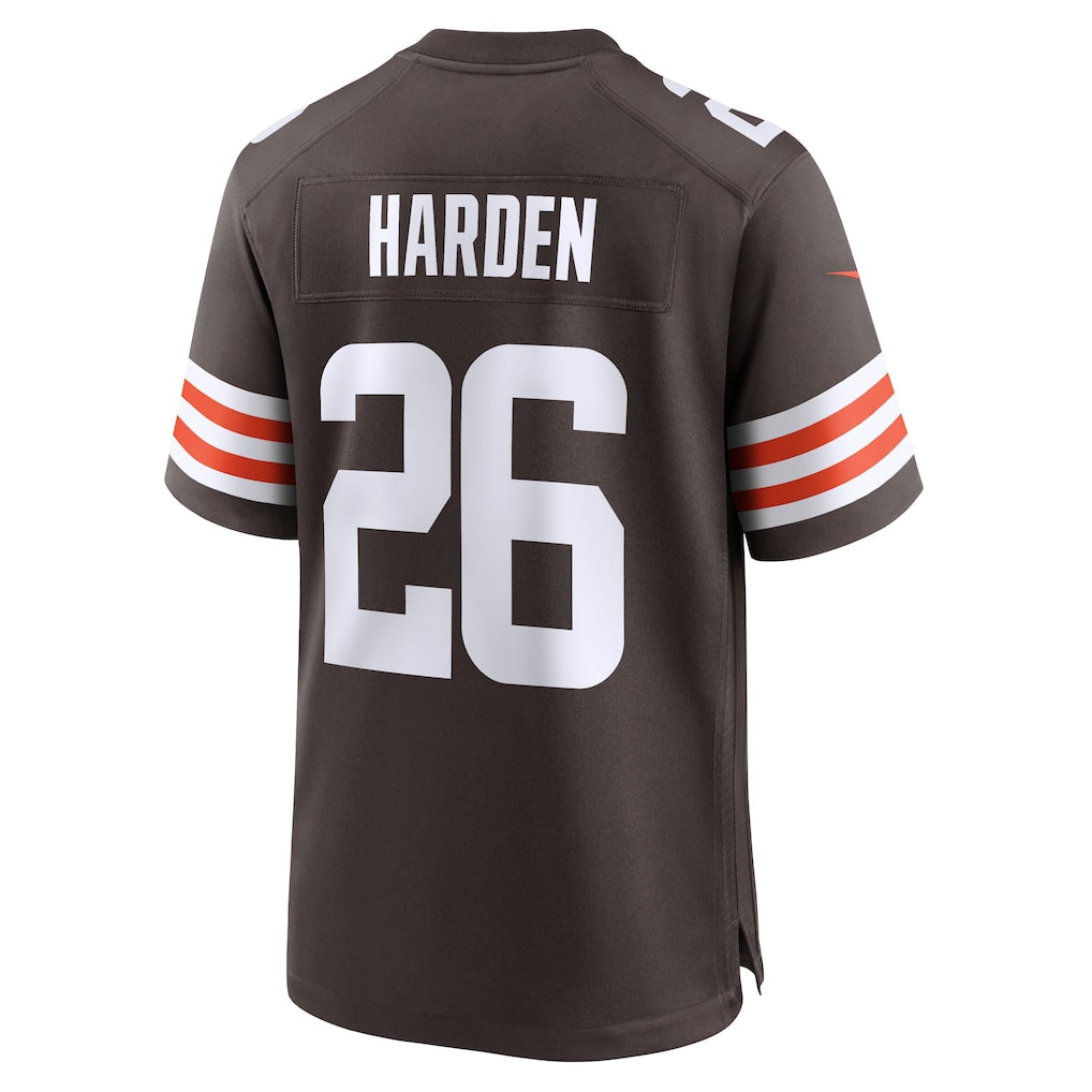 Odoa C.Browns #26 Myles Harden Brown Team Game Jersey