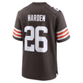 Odoa C.Browns #26 Myles Harden Brown Team Game Jersey
