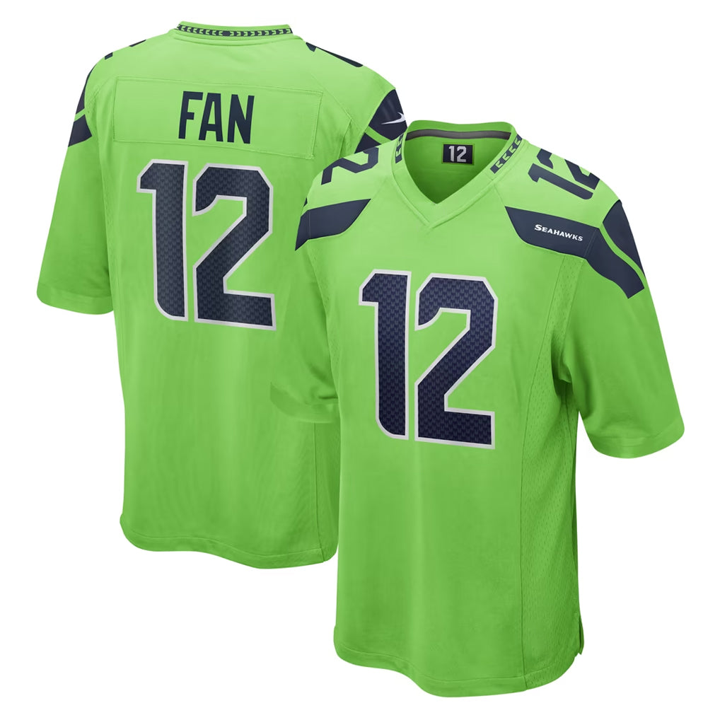 S.Seahawks #12 12th Fan Player Green Home Game Odoa Stitched Jerseys