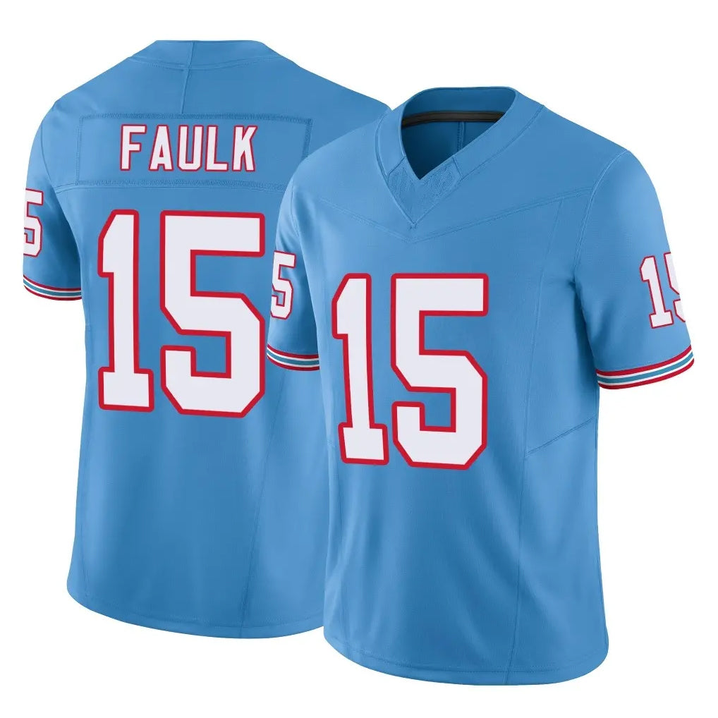 T.Titans #15 Keldric Faulk Player Light Blue Limited Vapor F.U.S.E. Home Game Odoa Stitched Jerseys