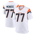 D.Broncos #77 Quinn Meinerz Player White Home Game Odoa Stitched Jerseys