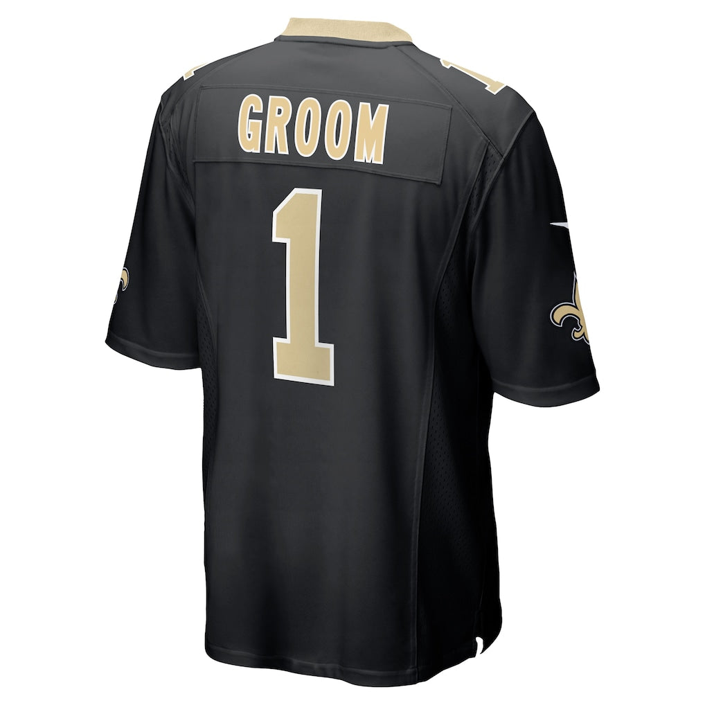 Odoa NO.Saints #1 Groom Black Game Jersey