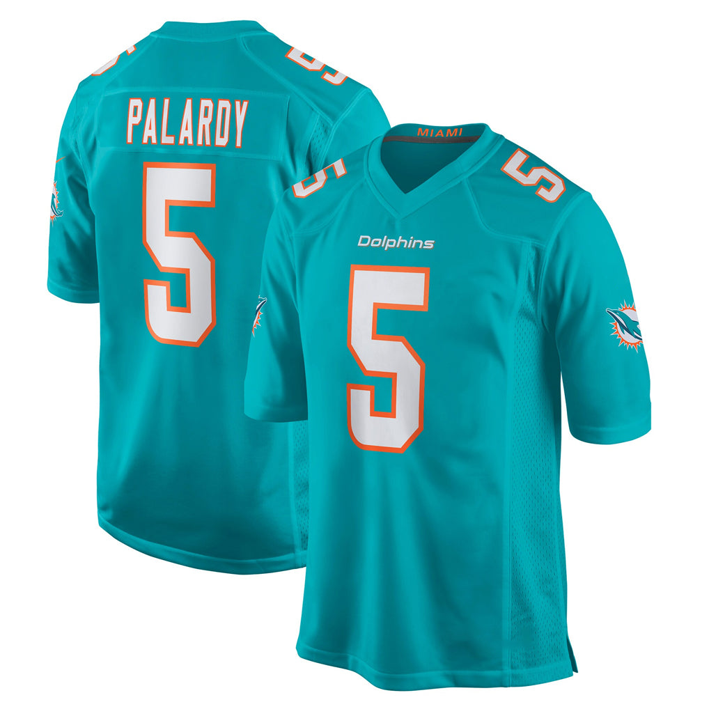 M.Dolphins #5 Jaylen Wright Player Aqua Home Game Odoa Stitched Jerseys