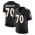 B.Ravens #70 Roger Rosengarten Player Black Vapor Untouchable Limited Home Game Odoa Stitched Jerseys