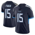 T.Titans #15 Keldric Faulk Player Navy Limited Vapor Untouchable Home Game Odoa Stitched Jerseys