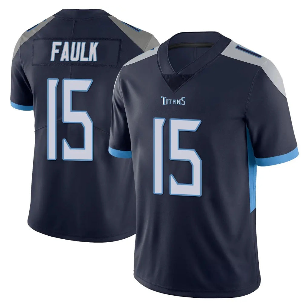 T.Titans #15 Keldric Faulk Player Navy Limited Vapor Untouchable Home Game Odoa Stitched Jerseys