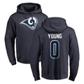 LA.Rams #0 Byron Young Player Navy Pullover Hoodie Limited Game Odoa Stitched Jerseys