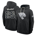 J.Jaguars #29 Eric Murray Player 2026 Black Logo Pullover Hoodies Limited Game Odoa Stitched Jerseys