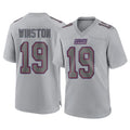NY.Giants #19 Jameis Winston Player Gray Atmosphere Fashion Limited Game Odoa Stitched Jerseys
