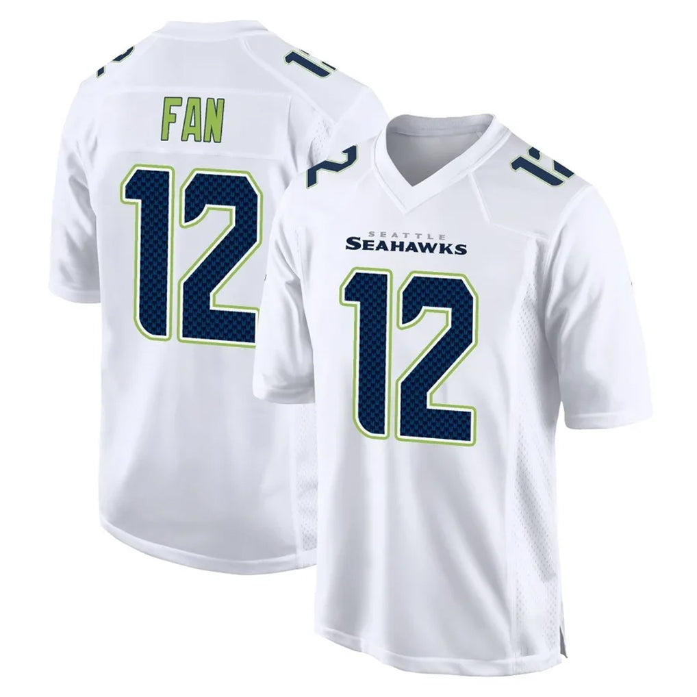 S.Seahawks #12 12th Fan Player White Tundra Fashion Home Game Odoa Stitched Jerseys