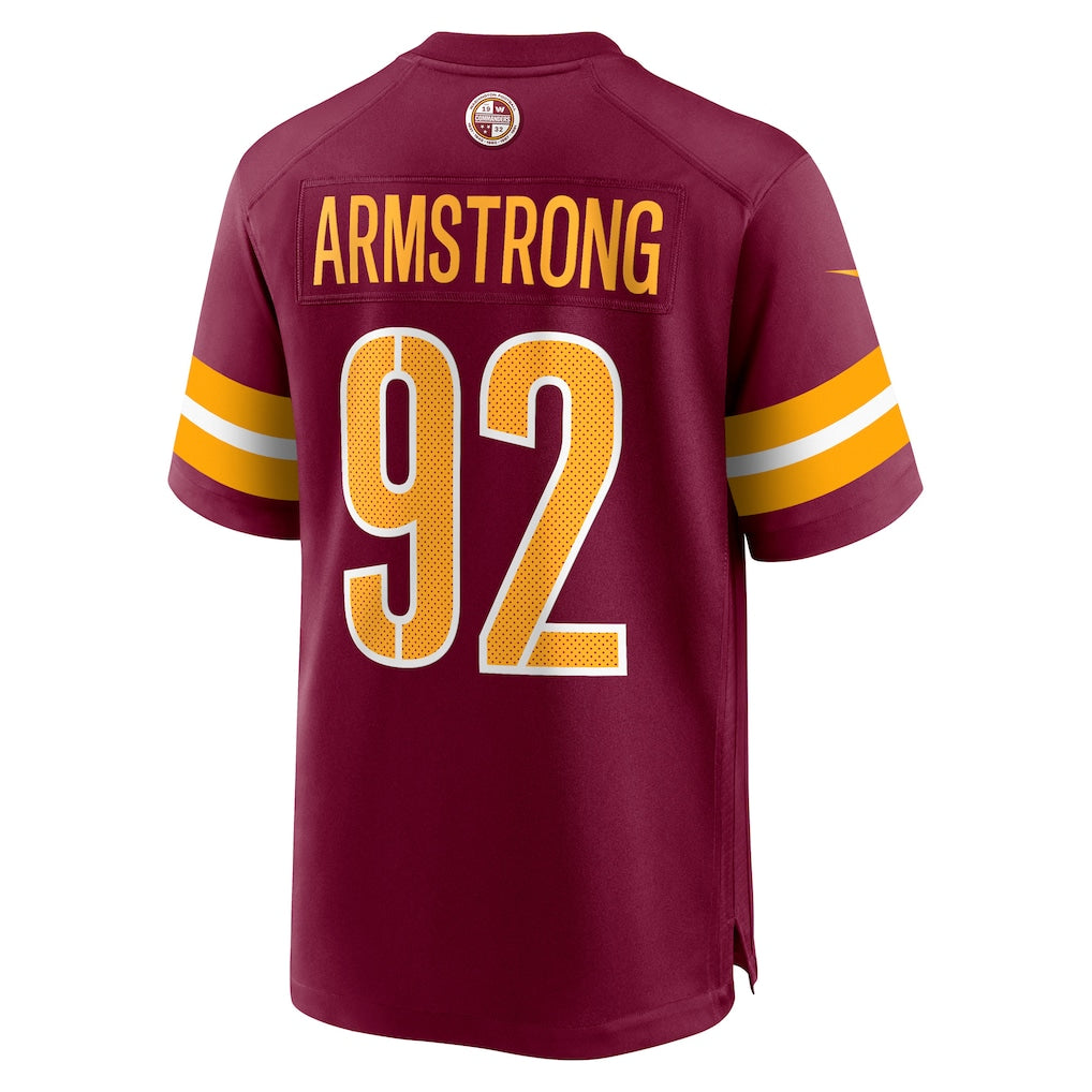 Odoa W.Commanders #92 Dorance Armstrong Burgundy Game Jersey